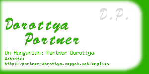 dorottya portner business card